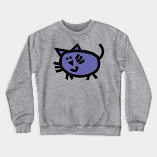 Very Peri Periwinkle Blue Kitty Cat Color of the Year 2022 Crewneck Sweatshirt